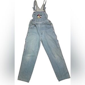 Classic 80s Minnie & Mickey Mouse Womens Overalls